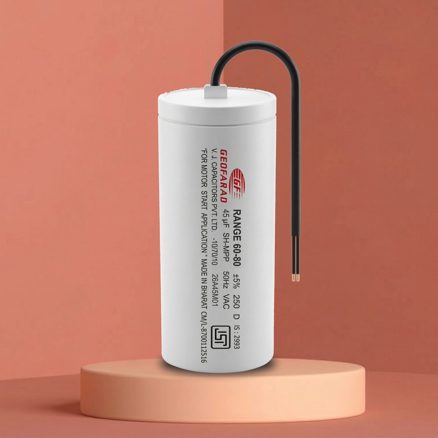 Geofarad Motor Start Capacitor – 230VAC